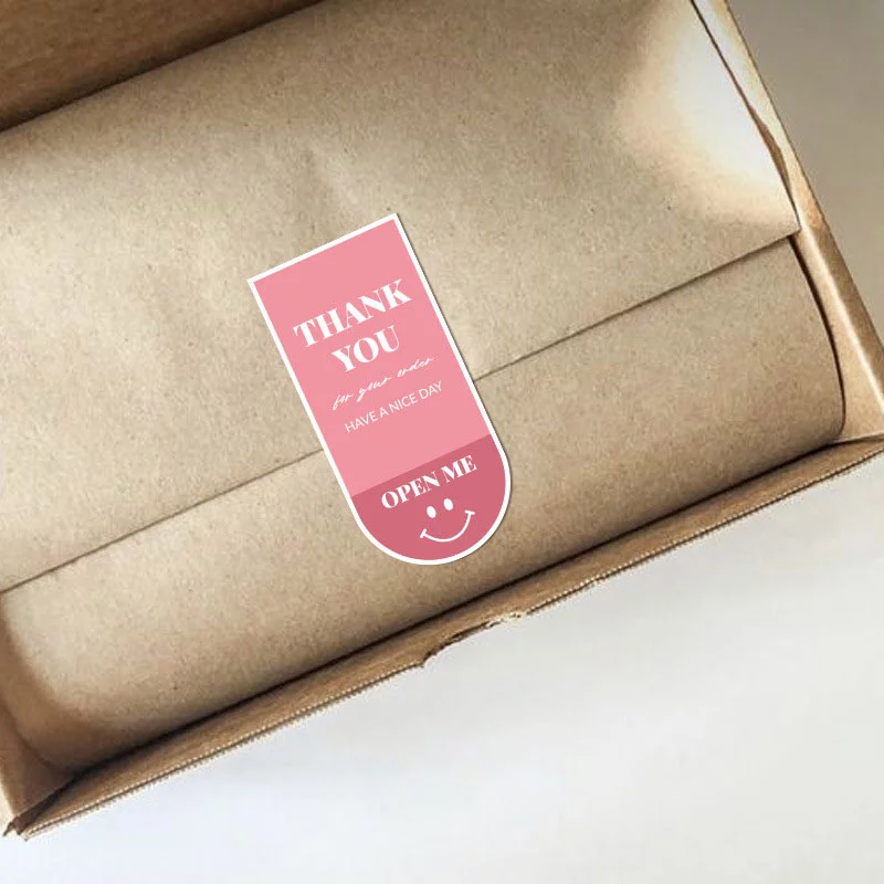 100 Sticker tem dán niêm phong hộp hàng 3x6,5cm 10 màu 100 Sticker tem dán niêm phong hộp hàng 3x6,5cm 10 màu