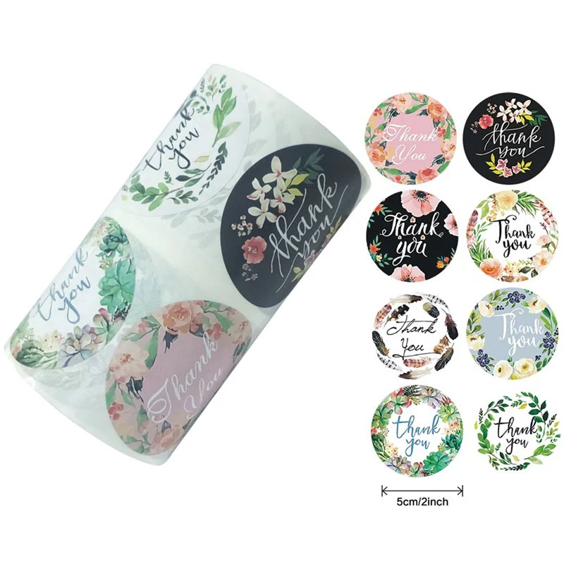 Cuộn 500 Sticker Thank You 5cm, Tem Thank You rẻ đẹp Cuộn 500 Sticker Thank You 5cm, Tem Thank You rẻ đẹp