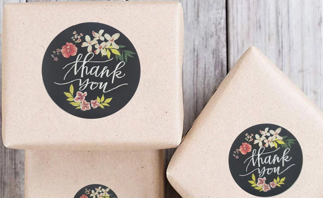 Cuộn 500 Sticker Thank You 5cm, Tem Thank You rẻ đẹp Cuộn 500 Sticker Thank You 5cm, Tem Thank You rẻ đẹp