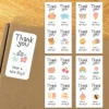 100 Sticker niêm phong hộp hàng 3x6CM họa tiết Kute