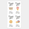 100 Sticker niêm phong hộp hàng 3x6CM họa tiết Kute
