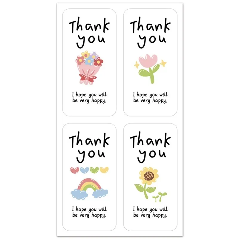 100 Sticker niêm phong hộp hàng 3x6CM họa tiết Kute 100 Sticker niêm phong hộp hàng 3x6CM họa tiết Kute - Ảnh 6