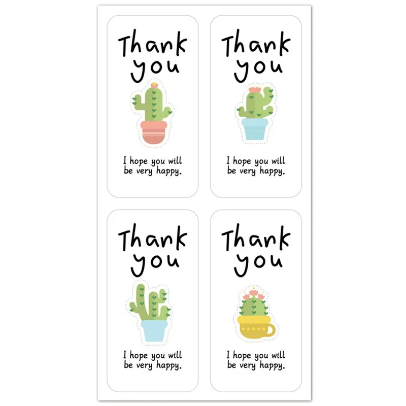 100 Sticker niêm phong hộp hàng 3x6CM họa tiết Kute 100 Sticker niêm phong hộp hàng 3x6CM họa tiết Kute - Ảnh 9