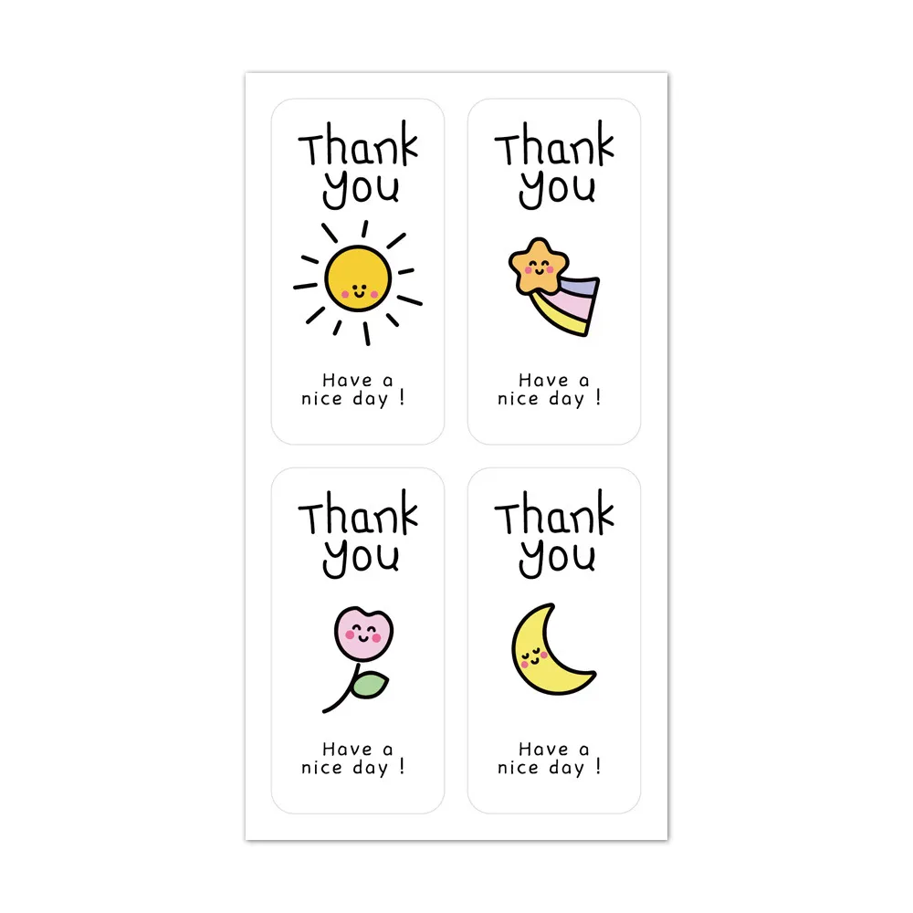 100 Sticker niêm phong hộp hàng 3x6CM họa tiết Kute 100 Sticker niêm phong hộp hàng 3x6CM họa tiết Kute - Ảnh 12