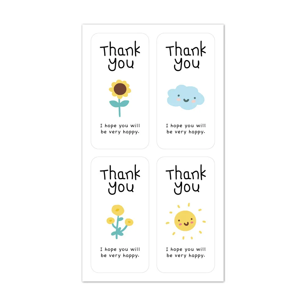 100 Sticker niêm phong hộp hàng 3x6CM họa tiết Kute 100 Sticker niêm phong hộp hàng 3x6CM họa tiết Kute - Ảnh 13